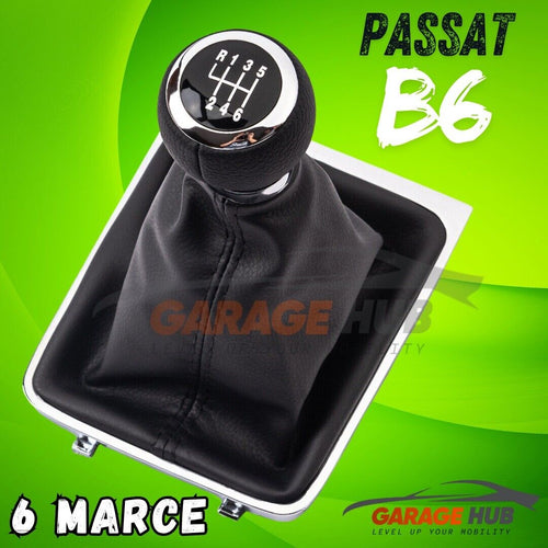 Pomello Manopola cuffia Ghetta 6 Marce Cambio per AUDI A4 VW Passat B6-B7
