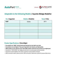 Kit riparazione parabrezza Destra-Sinistra per Fiat Doblò
