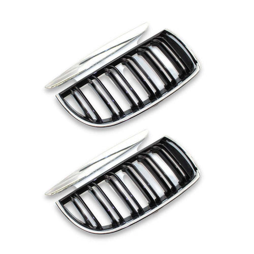 per Serie 3 E90 E91 05-08 Griglia Radiatore Nero Cromato