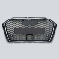 per AUDI A3 8V 2016-2020 Griglia Radiatore RS3 Look Nero Cromato