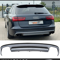DIFFUSORE S6 per AUDI A6 C7 (2012-2015) sia AVANT che BERLINA -> ABS SILVER