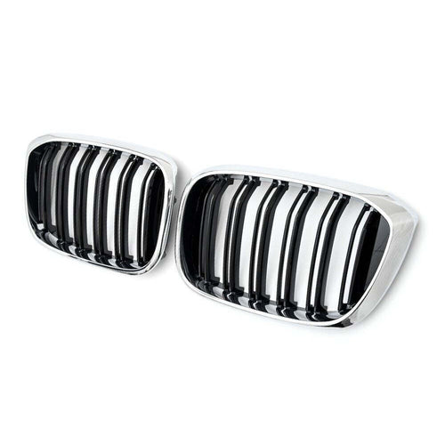 per X4 G02 2018-2021 Griglia Radiatore M Look Nero Cromato