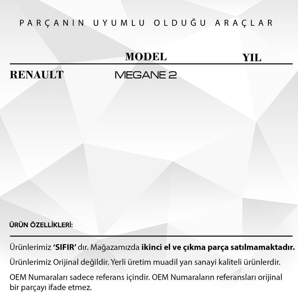 Fascia Airbag (con connettore) Renault Megane 2