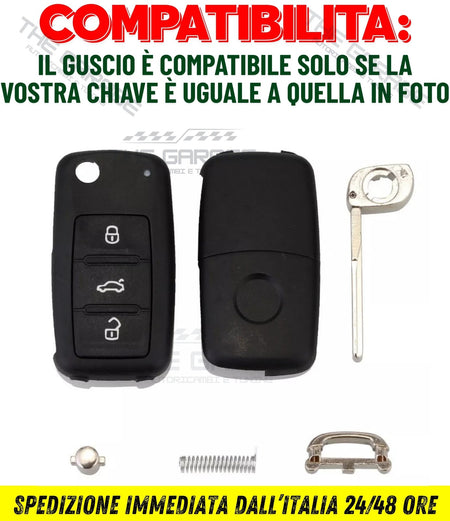 TELECOMANDO GUSCIO CHIAVE compatibile per VW GOLF 6, VI Polo 6R Passat B7 CC – vista 10