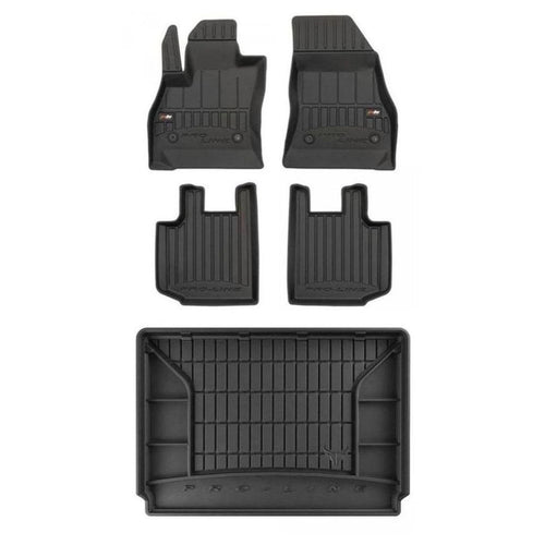 Frogum TPE Pro-Line Tappetini+Portabagagli Set per Fiat 500L 2012-2022 TPE set d