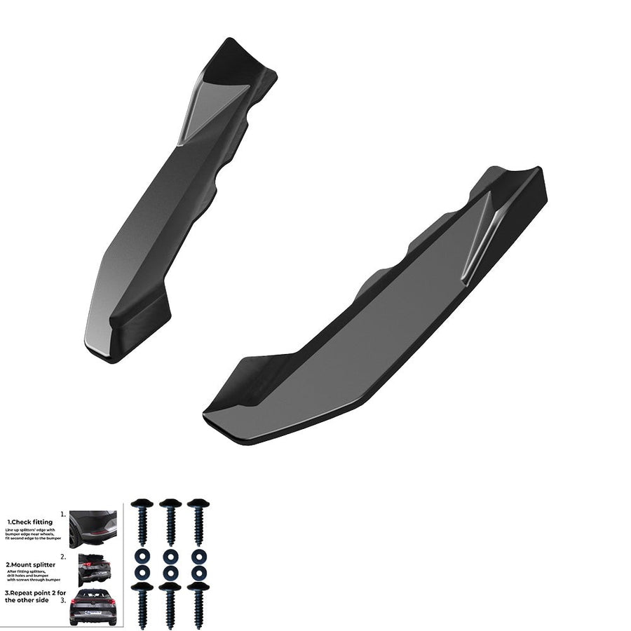 Spoiler laterali posteriori compatibili con BMW X1 M-Pack F48 / F48 Facelift 201