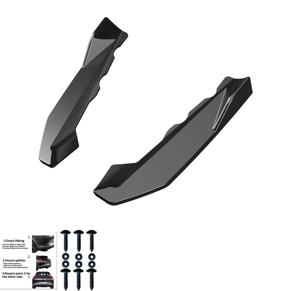 Spoiler laterali posteriori compatibili con BMW X1 M-Pack F48 / F48 Facelift 201