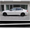 Adesivo per decalcomanie laterali in vinile nero opaco per BMW Serie 3 F30 F31 (