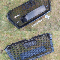per AUDI A4 B9 2015-2019 Griglia Radiatore RS4 Look Quattro