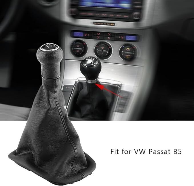 Manopola Ghetta Leva Pomello Cambio 5 Marce per VW Passant B5+Cuffia