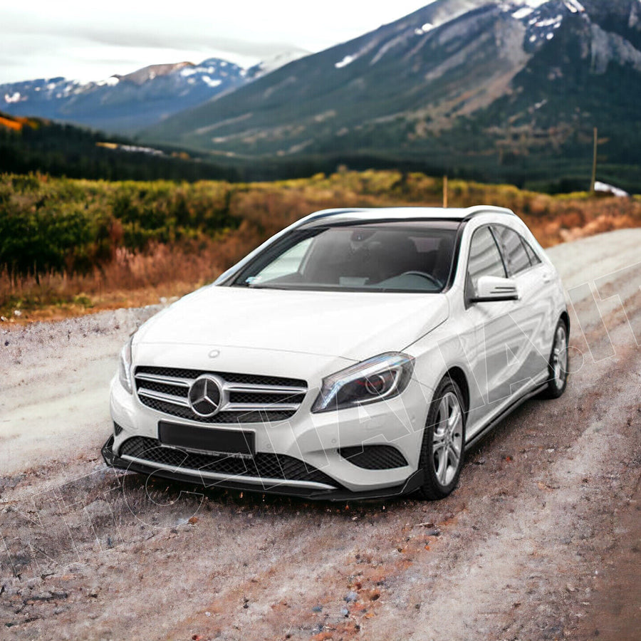 Mercedes Classe A W176 / W177 SPOILER FRONTALE LAMA SOTTO PARAURTI ABS LUCIDO