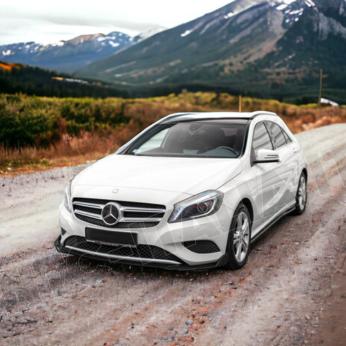 Mercedes Classe A W176 / W177 SPOILER FRONTALE LAMA SOTTO PARAURTI ABS LUCIDO
