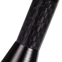 Antenna Estetica per auto Pinna TUNING Nera Carbon-Look Universale + Adattatori