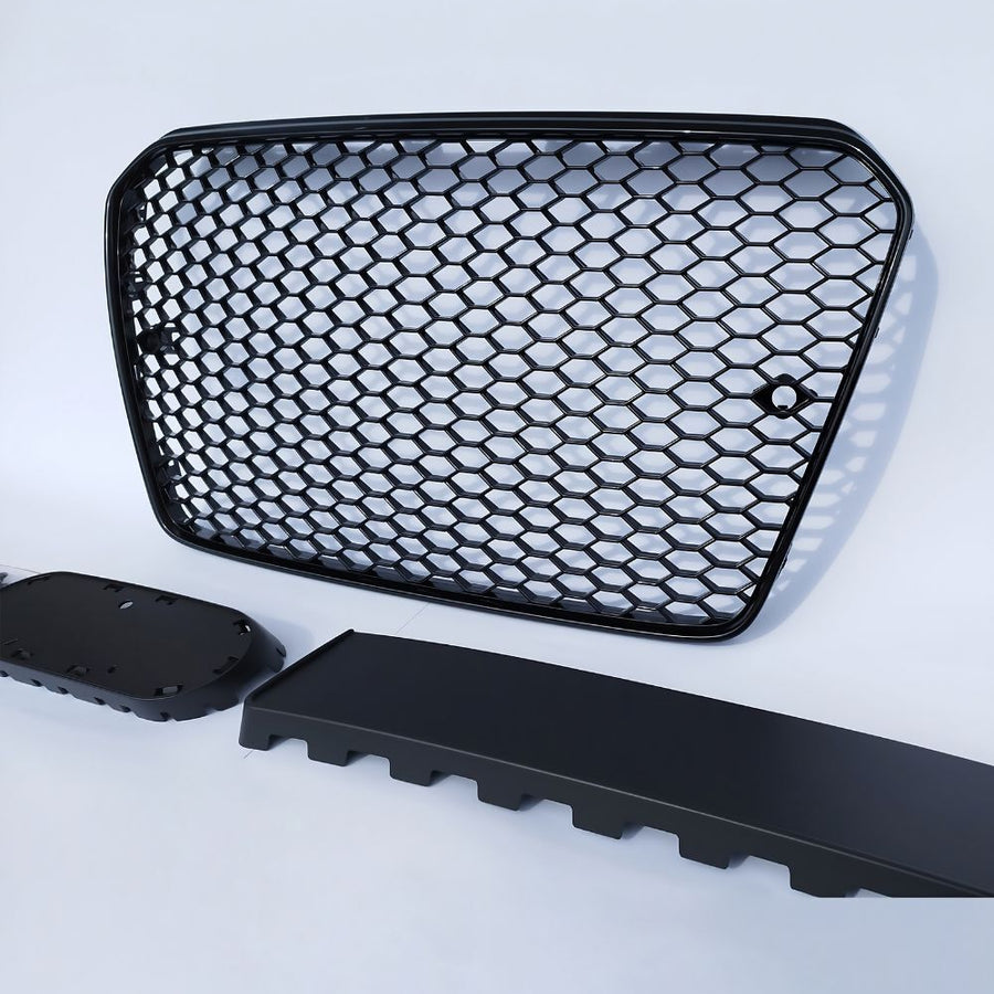 per AUDI A5 8T3 8F7 2011-2016 Griglia Anteriore RS5 Nero Lucido PDC