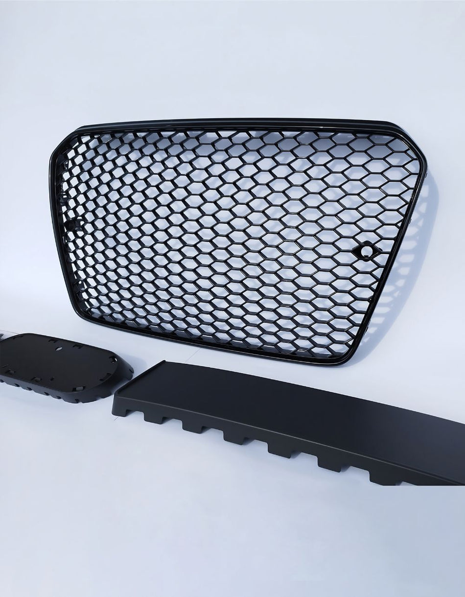 per AUDI A5 8T3 8F7 2011-2016 Griglia Anteriore RS5 Nero Lucido PDC
