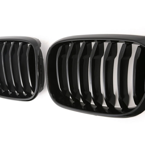 per BMW X3 X4 G01 G02 GRIGLIA DEL RADIATORE NERO LUCIDO