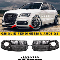 Griglie FENDINEBBIA Look RS per AUDI Q5 SUV, 8R Restyle 2012-2016 - TOTAL BLACK