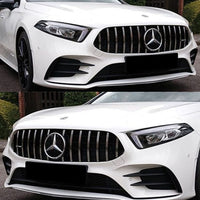 GRIGLIA A45 PANAMERICANA per MERCEDES CLASSE A W177 2018-2023 SILVER - CROMATA