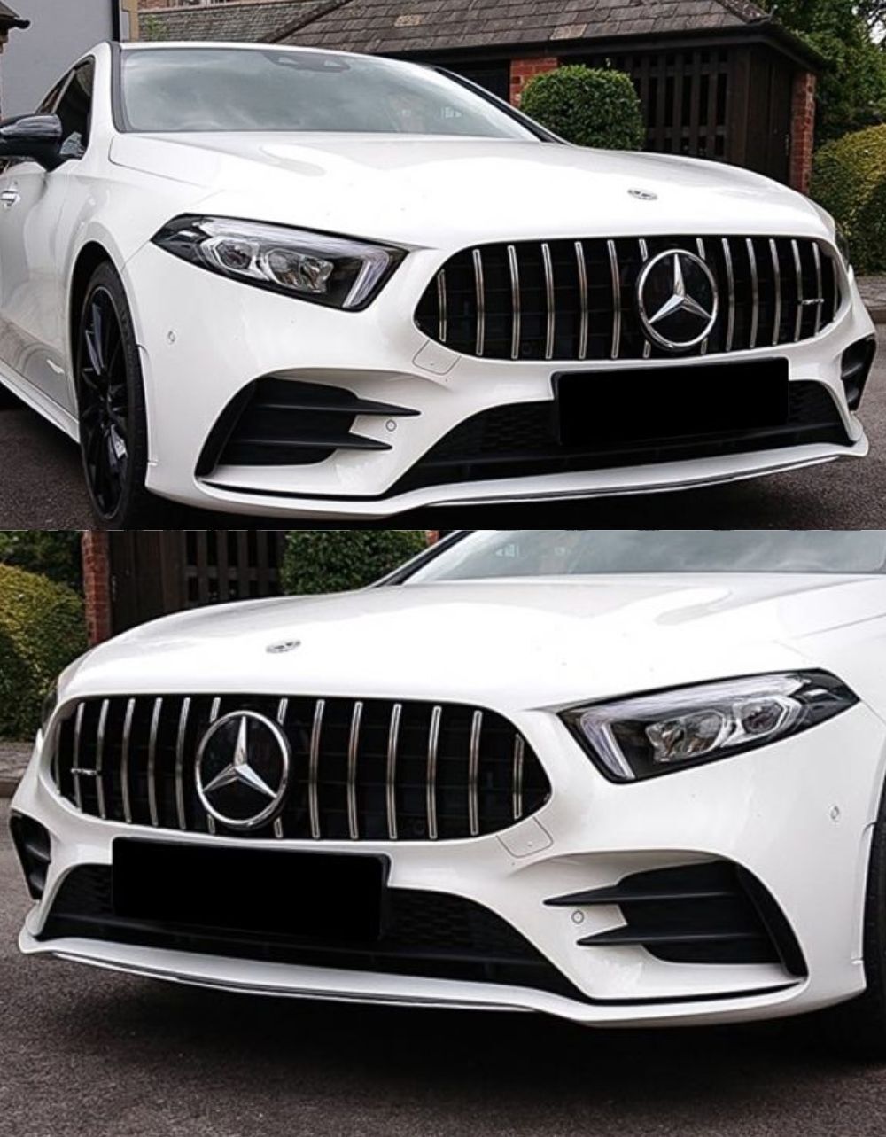 GRIGLIA A45 PANAMERICANA per MERCEDES CLASSE A W177 2018-2023 SILVER - CROMATA – vista 14