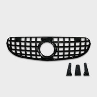 per Mercedes GLC X253 C253 2019-2022 Griglia Anteriore Nera AMG Look