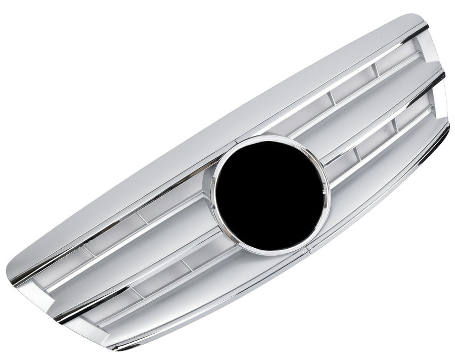 Griglia sportiva per Mercedes W220 S dal 10/2002 cromata argento AMG LOOK
