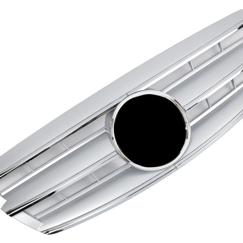 Griglia sportiva per Mercedes W220 S dal 10/2002 cromata argento AMG LOOK