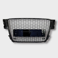 Griglia Calandra a Nido D'ape RS5 Look Nero Total Black per Audi A5 8T 2007-2011