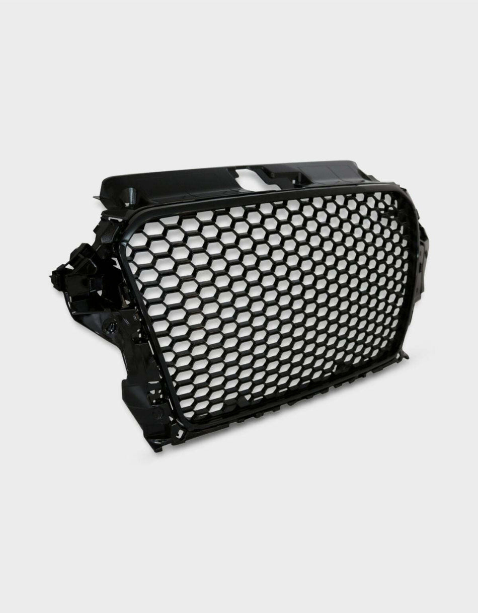 per AUDI A3 8V 2012-2016 Griglia Ottica RS3 Nero a Nido D'ape