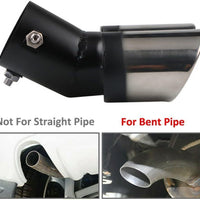 Doppi Terminali INOX Auto 62mm Curvati per scarichi marmitte✅da 3,8cm a 5,7cm