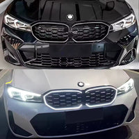 GRIGLIA LED a Nido d'ape per BMW SERIE 3 G20 G28 - >2023-2025 Bianco Ghiaccio