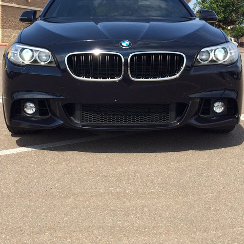 per Serie 5 F10 F11 2010-2017 Griglia M Look Nero Cromato