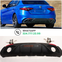 TOP✨DIFFUSORE VELOCE per ALFA ROMEO GIULIA 2015-2022🟢TERMINALI INOX INCLUSI🟢