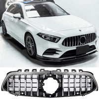 GRIGLIA A45 PANAMERICANA per MERCEDES CLASSE A W177 2018-2023 SILVER - CROMATA