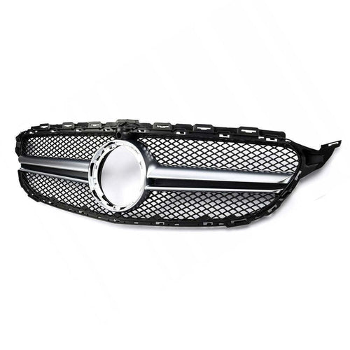 per Mercedes C W205 S205 18-21 Griglia Anteriore 360° Look AMG