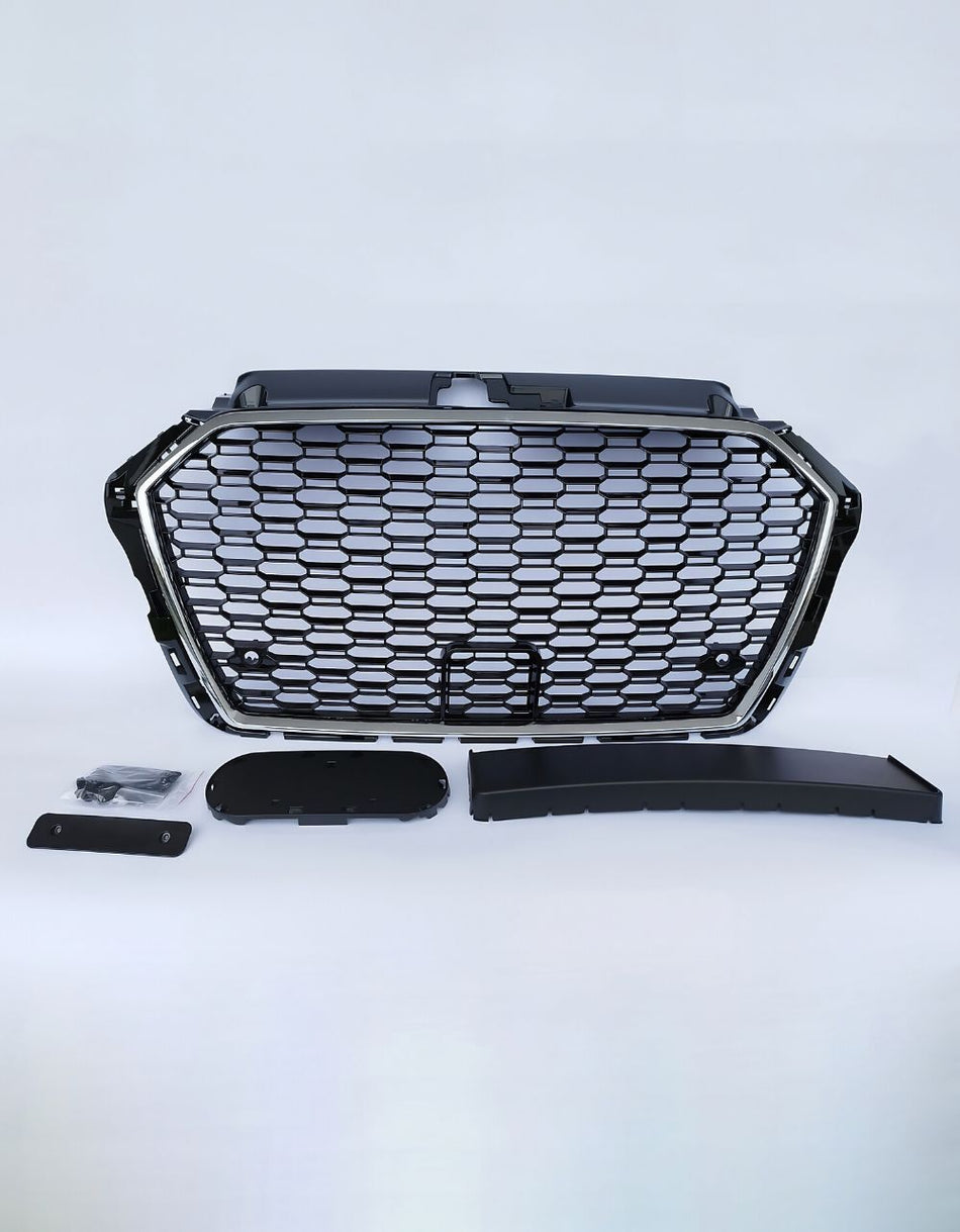 per AUDI A3 8V 2016-2020 Griglia Anteriore RS3 Look a Nido D'ape