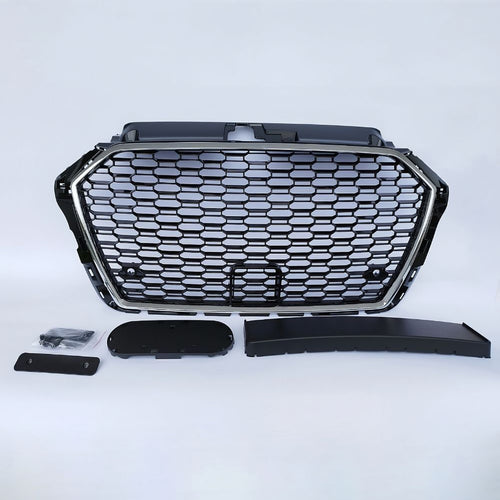per AUDI A3 8V 2016-2020 Griglia Anteriore RS3 Look a Nido D'ape