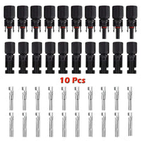 20 Connettori (10 Coppie) 30A Maschio Femmina Pannelli Solari Fotovoltaici - TOP