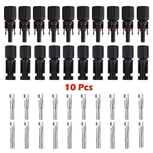 20 Connettori (10 Coppie) 30A Maschio Femmina Pannelli Solari Fotovoltaici - TOP