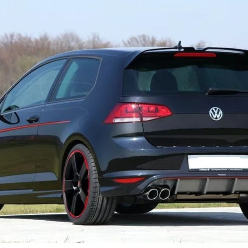 SPOILER "OETTINGER MOD" per VW GOLF 7 / 7.5 per -> Standard / R-Line NERO LUCIDO