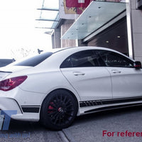 Decalcomanie laterali Adesivo in vinile Giallo opaco per Mercedes CLA W117 C117