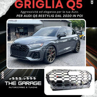 per AUDI Q5 restyling da 2020 -> GRIGLIA a Nido d'Ape 