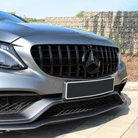 per Mercedes C63 AMG W205 14-21 Griglia Anteriore GTR Look Nero