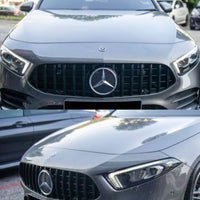 GRIGLIA PANAMERICANA per MERCEDES, CLASSE A W177 2018-2023 ANTERIORE NERA AMG