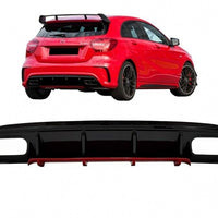 Diffusore per paraurti posteriore per Mercedes Classe A W176 Facelift (2015-2018