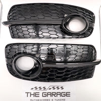 Griglie FENDINEBBIA Look RS per AUDI Q5 SUV, 8R Restyle 2012-2016 - TOTAL BLACK