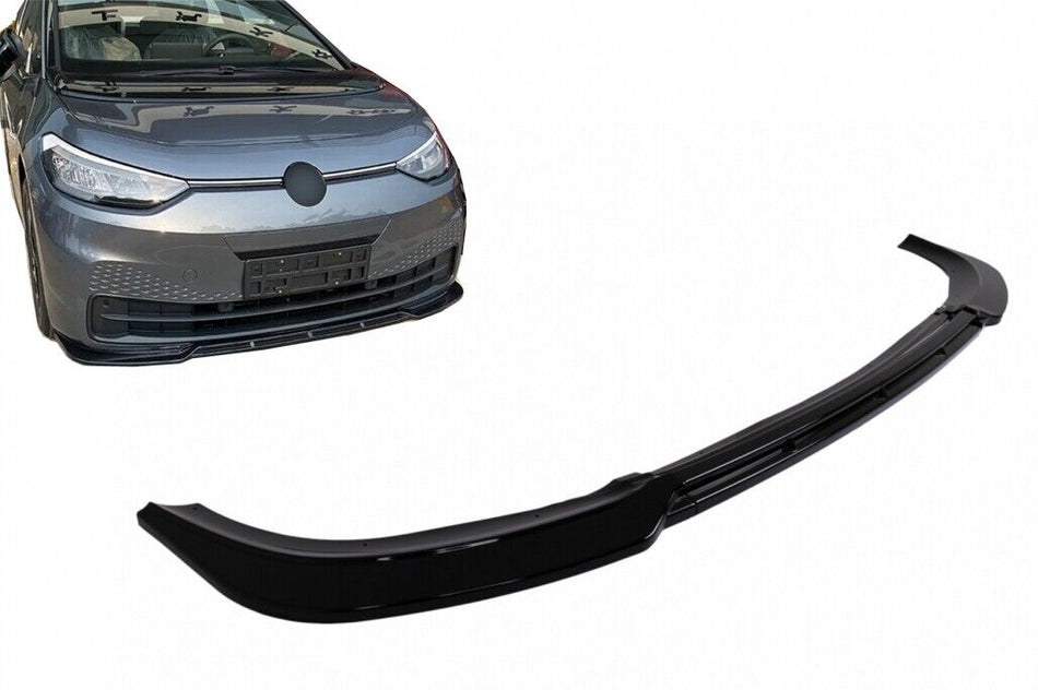 Labbro spoiler paraurti anteriore per VW ID3 (2019-2022) Piano Black aggiuntivo