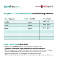 Fanalino laterale con guarnizione per Dacia e Opel