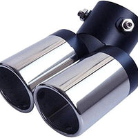 Doppi Terminali INOX Auto 62mm Curvati per scarichi marmitte✅da 3,8cm a 5,7cm