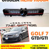 Griglia a NIDO d'APE per GOLF 7 12-17 Mascherina SPORT / Nero con Linea Rossa
