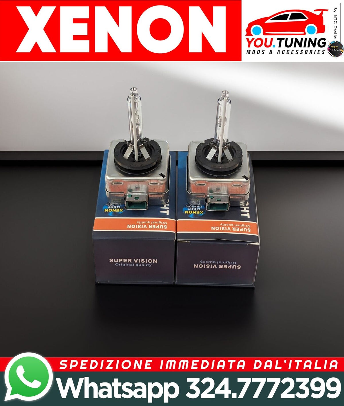 Kit Lampadine BI-XENON D1S Luci Auto RICAMBIO XENON Lampade 6000K 10000LM – vista 11